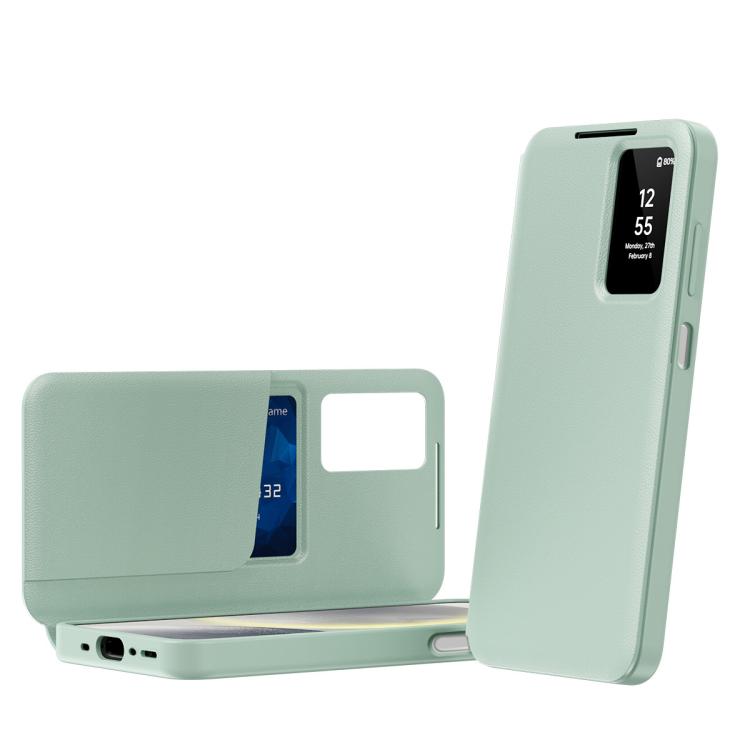 Custodia per telefono in pelle Smart View Window con slot per carte, For Galaxy A17, For Galaxy Z Fold7 5G, For Galaxy S25 Edge 5G, For Galaxy A56 5G