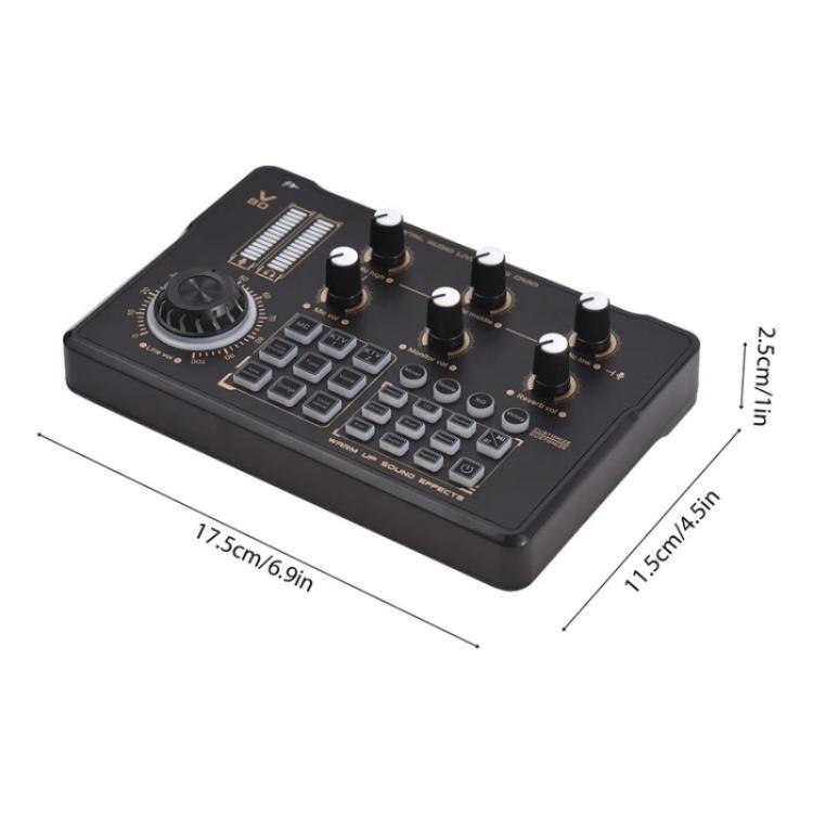 V80 per telefono cellulare computer portatile live streaming karaoke scheda audio mixer, V80