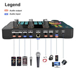 Scheda audio mixer V80 per live streaming e karaoke