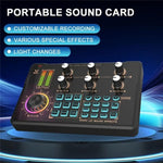 Scheda audio mixer V80 per live streaming e karaoke