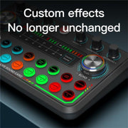 Scheda audio per streaming live P99 con mixer e convertitore voca