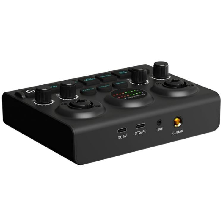Mixer audio F10 con Phantom Power 48V per streaming live