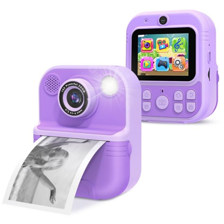 E8 2.4 pollici schermo foto stampa video registratore multifunzionale bambini doppia lente fotocamera