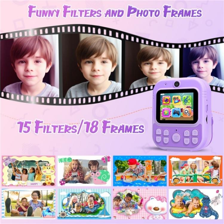 E8 2.4 pollici schermo foto stampa video registratore multifunzionale bambini doppia lente fotocamera