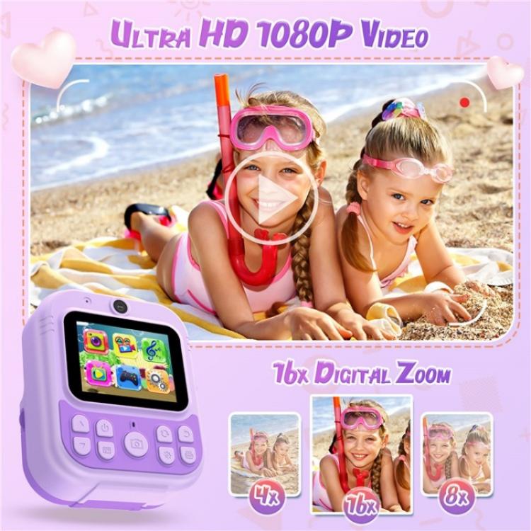 Fotocamera bambini doppia lente con stampa e schermo 2.4"