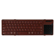 B077T Tastiera Bluetooth portatile pieghevole wireless con touchpad, B077T With Touchpad