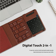 B077T Tastiera Bluetooth portatile pieghevole wireless con touchpad, B077T With Touchpad