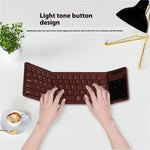 B077T Tastiera Bluetooth portatile pieghevole wireless con touchpad, B077T With Touchpad