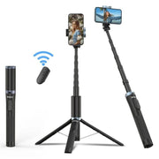 Treppiede selfie stick retrattile con clip per smartphone