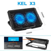 X3 Dual 14cm Fans 7-velocità USB Powered Altezza regolabile Laptop Cooling Pad, X3