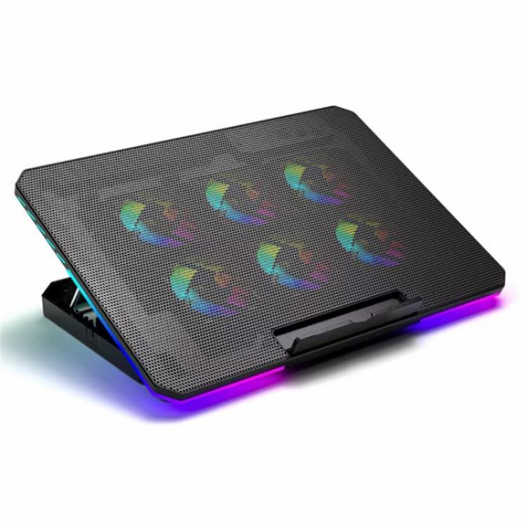 X8 Supporto per Notebook Pieghevole con Altezza Regolabile e 6 Ventole ARGB Pad di Raffreddamento, X8