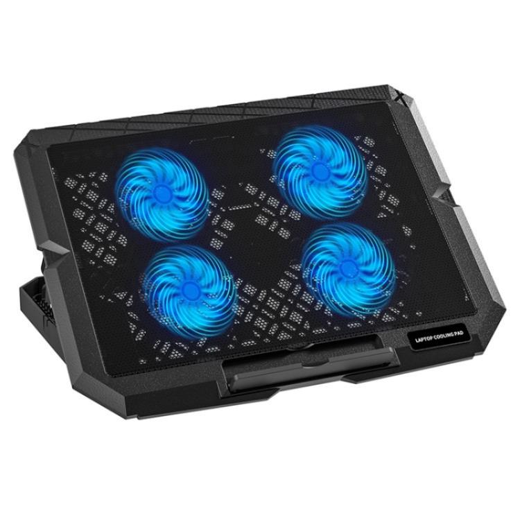X4 4 Ventole 7 Velocità Controllo Silenzioso Altezza Regolabile Supporto per Laptop Raffreddamento Pad, X4