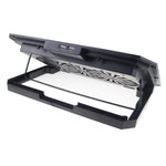 N33 RGB Dual Fans Cooling Pad Supporto per laptop regolabile in altezza con supporto per telefono, N33