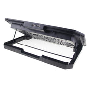 N33 RGB Dual Fans Cooling Pad Supporto per laptop regolabile in altezza con supporto per telefono, N33