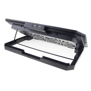 N22 Supporto per laptop regolabile con doppia porta USB, tappetino di raffreddamento portatile con supporto per telefono, N22