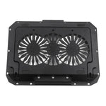 N22 Supporto per laptop regolabile con doppia porta USB, tappetino di raffreddamento portatile con supporto per telefono, N22