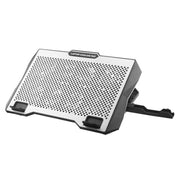 S608 RGB Light 8 ventole silenziose Supporto regolabile in altezza per laptop con supporto per telefono, S608