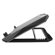 S608 RGB Light 8 ventole silenziose Supporto regolabile in altezza per laptop con supporto per telefono, S608