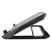 S605 RGB Light 5 ventole silenziose Supporto regolabile in altezza Supporto per laptop da gioco, S605