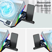 S601 RGB Light Notebook Cooler Regolabile in Altezza Gaming Laptop Cooling Pad, S601