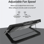 S601 RGB Light Notebook Cooler Regolabile in Altezza Gaming Laptop Cooling Pad, S601