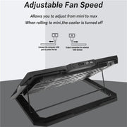 S601 RGB Light Notebook Cooler Regolabile in Altezza Gaming Laptop Cooling Pad, S601