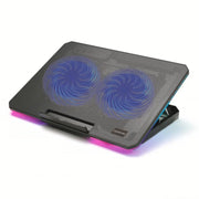 Supporto di raffreddamento per notebook con angolo regolabile CP252, doppia ventola, tappetino di raffreddamento per laptop, CP252