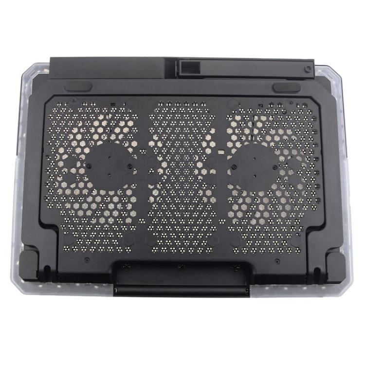 Supporto di raffreddamento per notebook con angolo regolabile CP252, doppia ventola, tappetino di raffreddamento per laptop, CP252