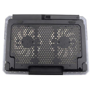 Supporto di raffreddamento per notebook con angolo regolabile CP252, doppia ventola, tappetino di raffreddamento per laptop, CP252