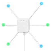 WAVLINK WN588HX3 AX3000 Ripetitore WiFi esterno con 6 antenne Ripetitore WiFi Dual Band, US Plug, UK Plug, EU Plug, AU Plug