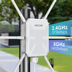 WAVLINK WN588HX3 AX3000 Ripetitore WiFi esterno con 6 antenne Ripetitore WiFi Dual Band, US Plug, UK Plug, EU Plug, AU Plug