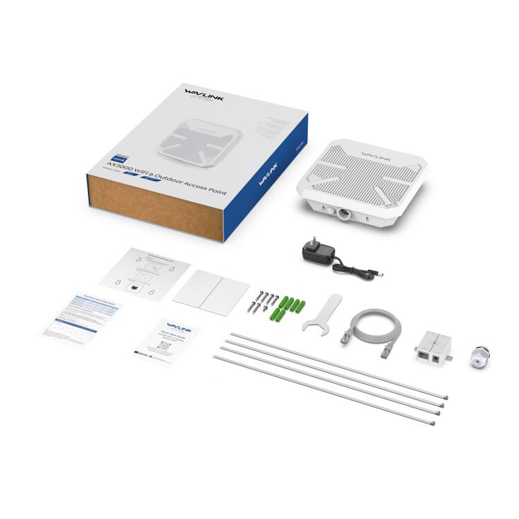 Antenna direzionale integrata da 12 dBi WAVLINK WN573HP3 Ripetitore dual band AX3000 per esterni, US Plug, EU Plug, UK Plug, AU Plug