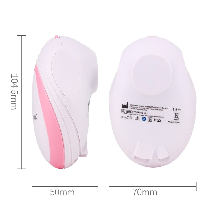 JPD-100S Mini Doppler fetale domestico Tasca prenatale Rivelatore ad ultrasuoni per bambini Angel Sound Battito cardiaco Monitor Doppler incinta, JPD-100S (Pink), JPD-100S (Green)