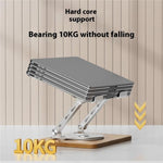 Supporto di raffreddamento in metallo e legno per laptop J31 pieghevole e girevole a 360 gradi, J31