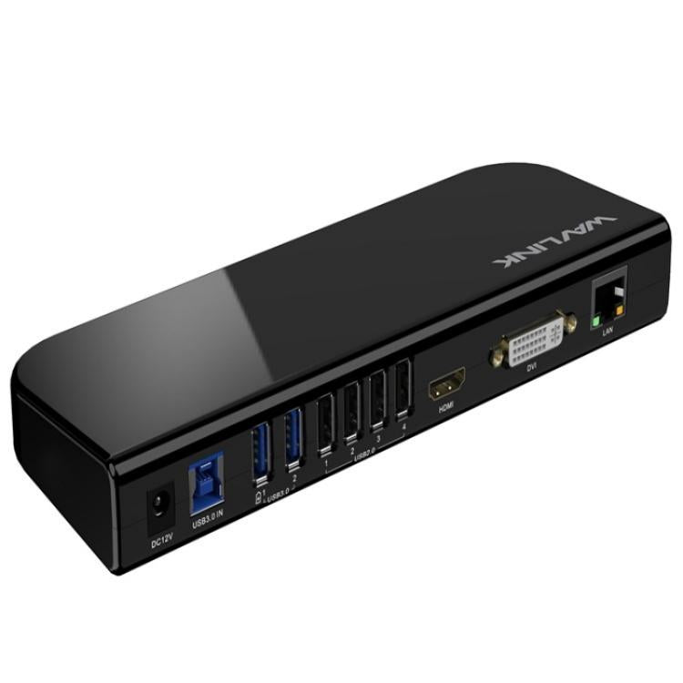 WAVLINK UG49DK1 per Windows Mac Android 13 in 1 Hub USB-C Stazione di docking con doppio display, US Plug, UK Plug, EU Plug, AU Plug