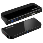 WAVLINK UG49DK1 per Windows Mac Android 13 in 1 Hub USB-C Stazione di docking con doppio display, US Plug, UK Plug, EU Plug, AU Plug
