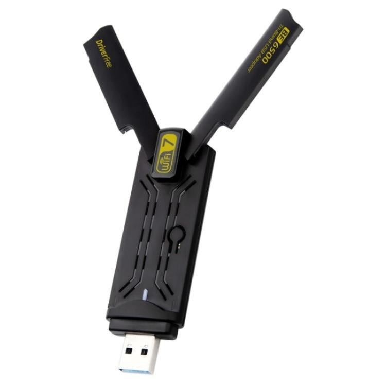 Driver per scheda di rete wireless BE6500 gratuito adattatore USB 3.0 WiFi 7 Tri Band 6500M per PC, BE6500