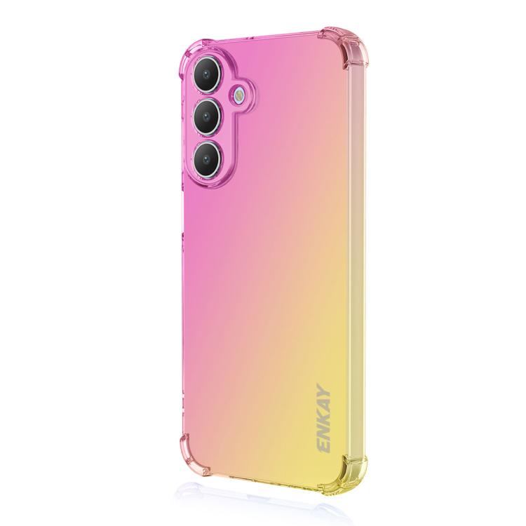 Custodia per telefono in TPU con airbag sfumato Hat-Prince ENKAY, For Samsung Galaxy A57, For Galaxy A27 5G, For Galaxy A08 / A07 4G, For Samsung Galaxy M56, For Samsung Galaxy S25 Edge 5G, For Samsung Galaxy A56 5G