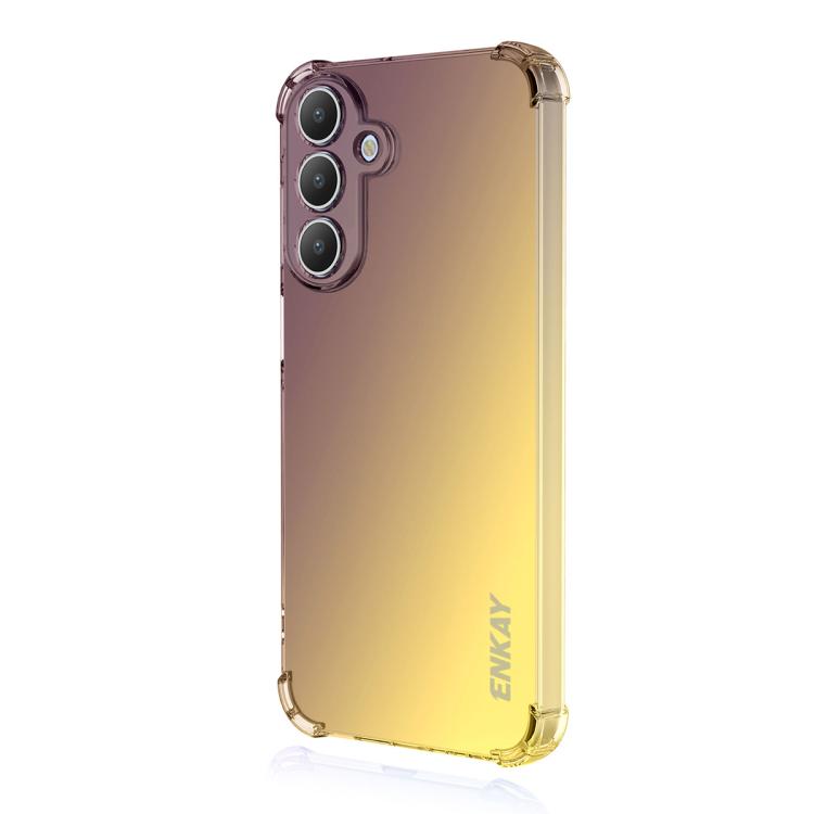 Custodia per telefono in TPU con airbag sfumato Hat-Prince ENKAY, For Samsung Galaxy A57, For Galaxy A27 5G, For Galaxy A08 / A07 4G, For Samsung Galaxy M56, For Samsung Galaxy S25 Edge 5G, For Samsung Galaxy A56 5G