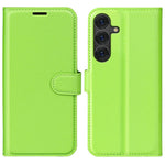 Custodia per telefono in pelle con supporto e motivo a flip orizzontale con trama Litchi, For Galaxy S25 5G, For Galaxy S25+ 5G