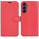 Custodia per telefono in pelle con supporto e motivo a flip orizzontale con trama Litchi, For Galaxy S25 FE 5G, For Galaxy A17 5G