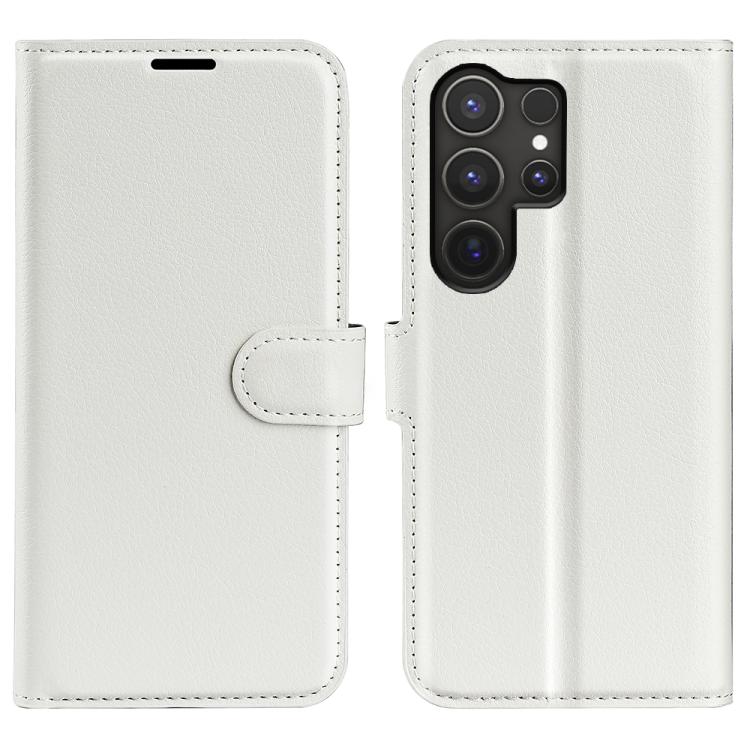 Custodia per telefono in pelle con supporto e motivo a flip orizzontale con trama Litchi, For Galaxy S25 Ultra 5G, For Galaxy A16 5G