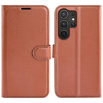 Custodia per telefono in pelle con supporto e motivo a flip orizzontale con trama Litchi, For Galaxy S25 Ultra 5G, For Galaxy A16 5G