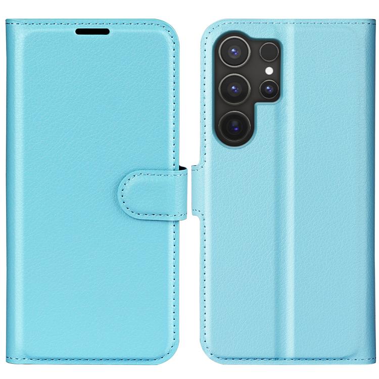 Custodia per telefono in pelle con supporto e motivo a flip orizzontale con trama Litchi, For Galaxy S25 Ultra 5G, For Galaxy A16 5G