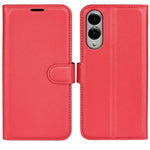 Custodia per telefono in pelle con supporto e motivo a flip orizzontale con trama Litchi, For Galaxy S25 Edge 5G, For Galaxy A06 5G