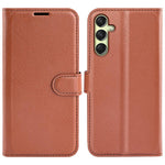 Custodia per telefono in pelle con supporto e motivo a flip orizzontale con trama Litchi, For Galaxy S25 Ultra 5G, For Galaxy A16 5G