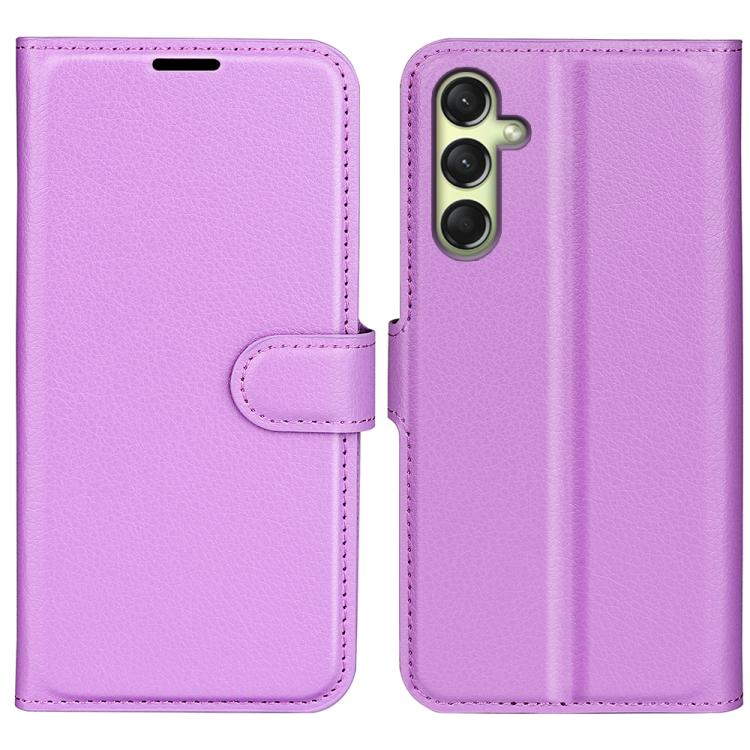 Custodia per telefono in pelle con supporto e motivo a flip orizzontale con trama Litchi, For Galaxy S25 Ultra 5G, For Galaxy A16 5G
