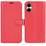 Custodia per telefono in pelle con supporto e motivo a flip orizzontale con trama Litchi, For Galaxy S25 Edge 5G, For Galaxy A06 5G