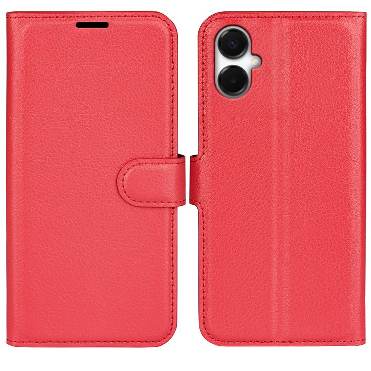 Custodia per telefono in pelle con supporto e motivo a flip orizzontale con trama Litchi, For Galaxy S25 Edge 5G, For Galaxy A06 5G