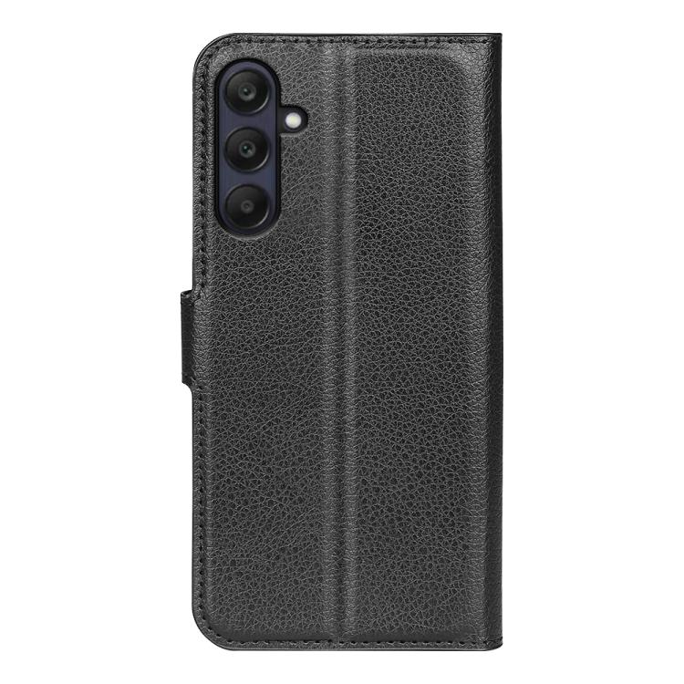 Custodia per telefono in pelle con supporto e motivo a flip orizzontale con trama Litchi, For Galaxy A26 5G, For Galaxy A36 5G